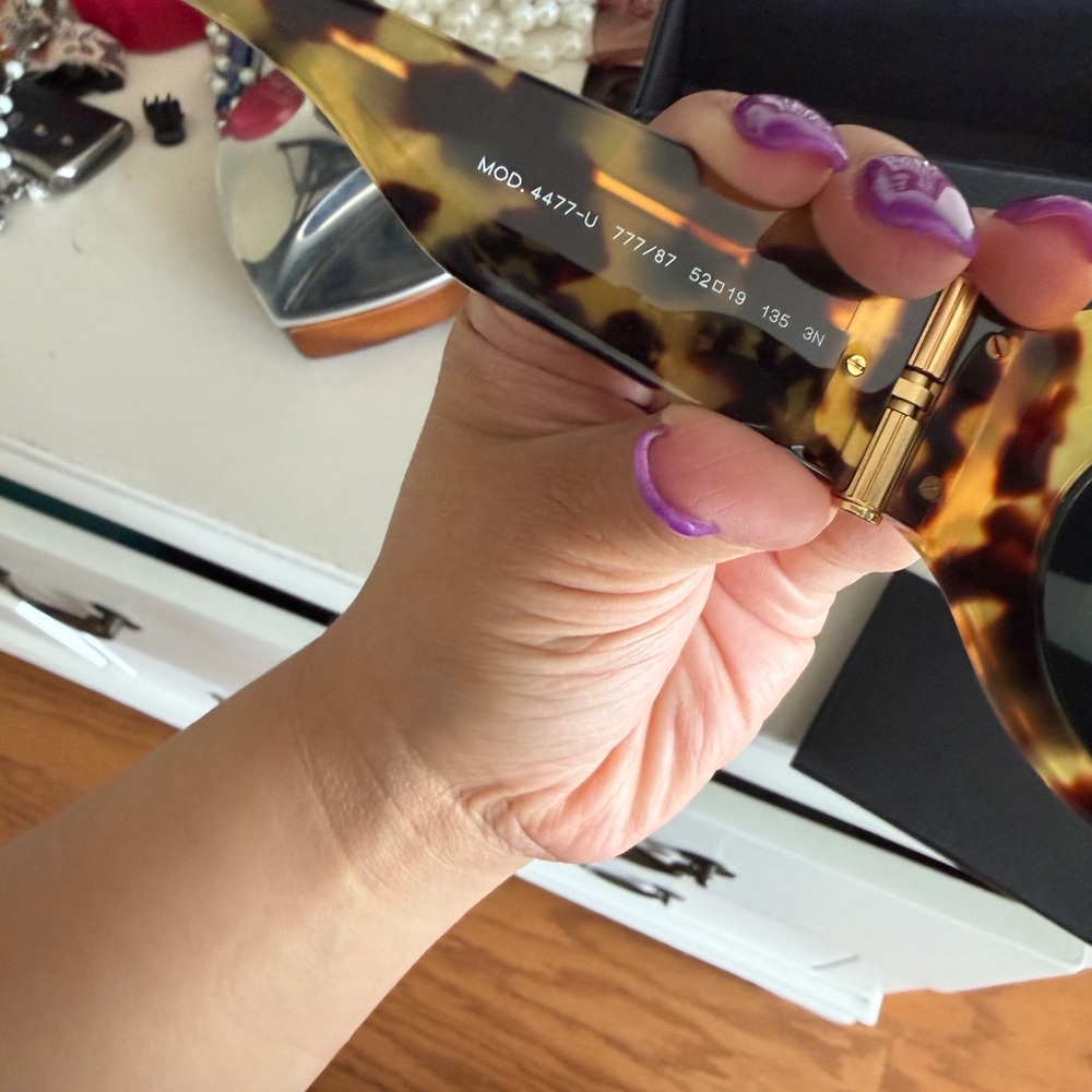 Versace Leopard Print Sunglasses - image 3